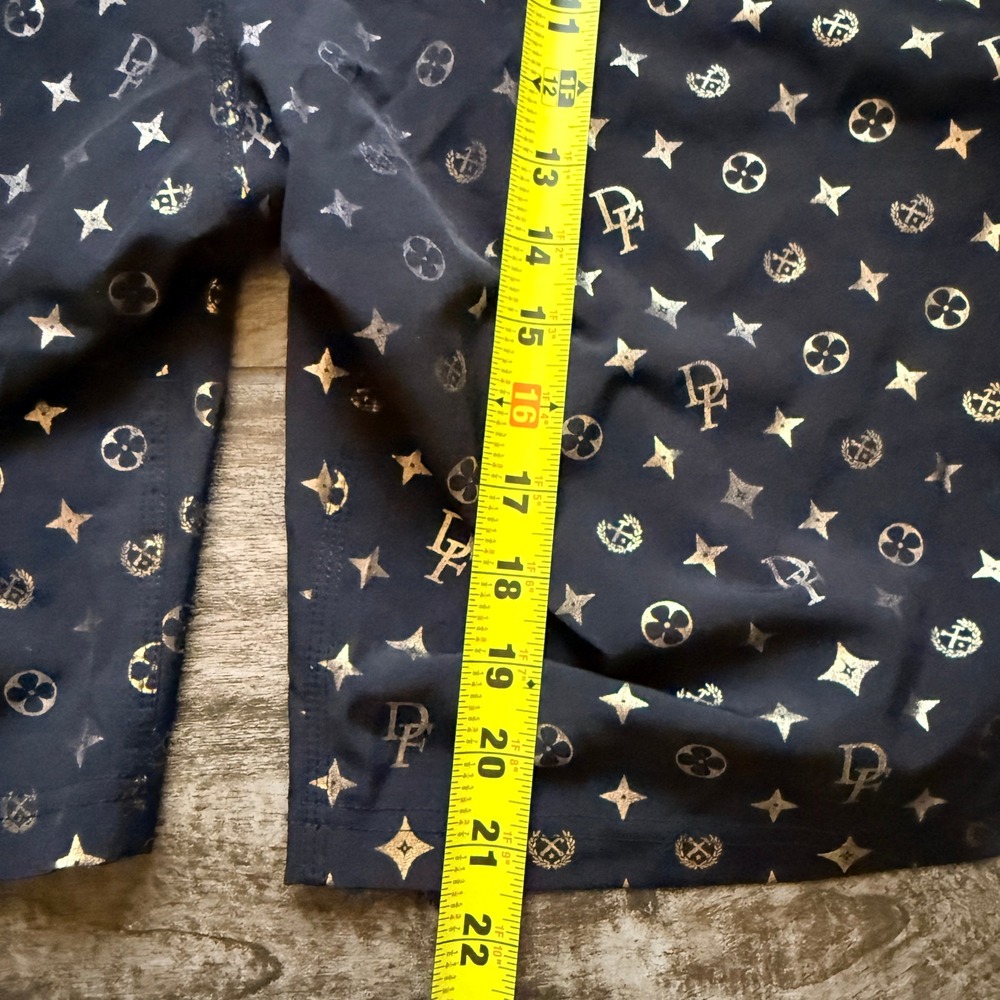 Dixxon Flannel Co Mens Party Crest Bougie 9" Boardshorts, Gold Black, 38 - Picture 10 of 11